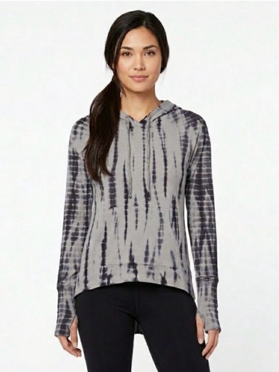 Balance Collection Tops - NWT Balance Collection Cotton Hooded Long Sleeve Top Sz L Activewear Outdoor